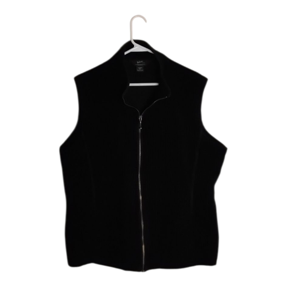 Woolrich Black Vest Women's Corduroy Zip Up 2XL